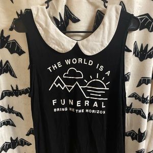 Bring Me The Horizon shirt with collar